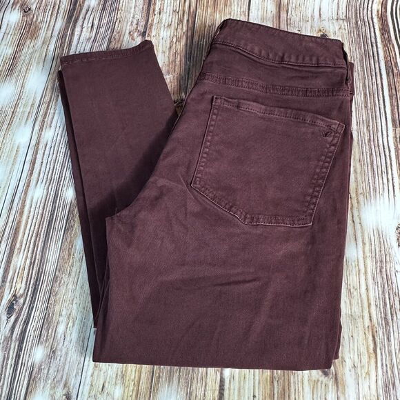 American Eagle Outfitters Denim - American Eagle HI RISE JEGGING Womens Size 6 Maroon Jeans Denim Pants 28x29